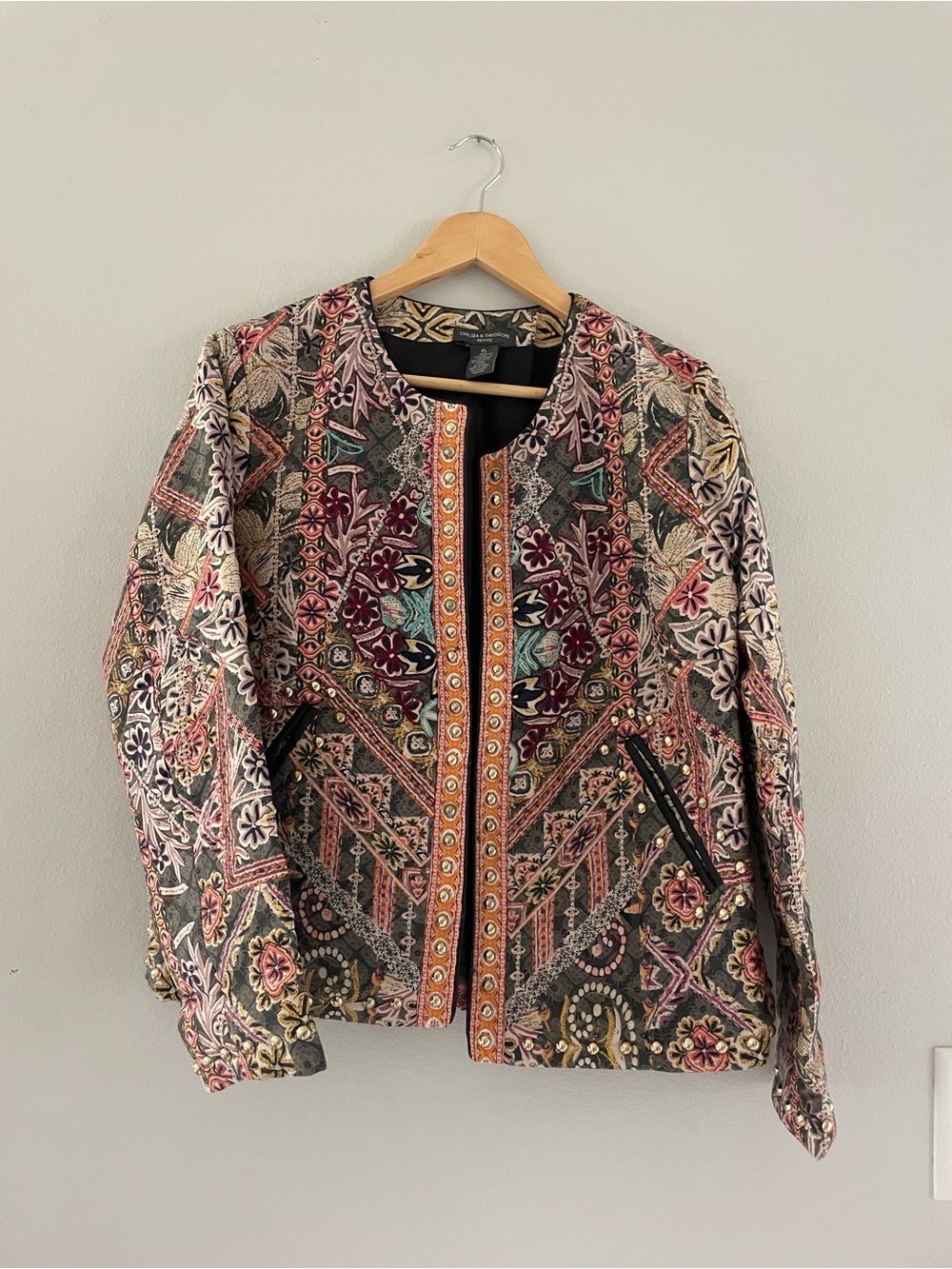 Chelsea & Theodore Multicolor Print Jacket